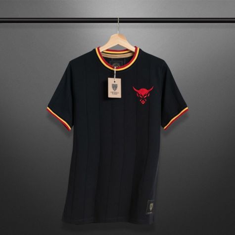 Vintage Belgium Le Diable Black Soccer Jersey