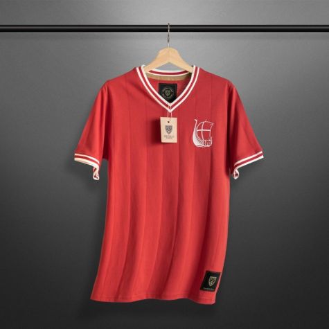Vintage Denmark De R d-hvide Soccer Jersey