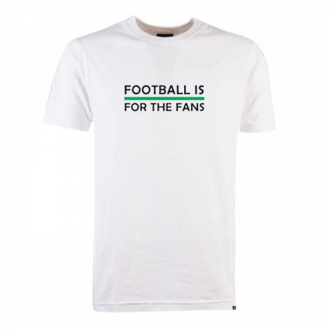Emerald Football is for the Fans - White T-Shirt