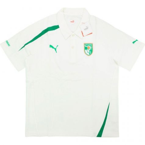 2010-11 Ivory Coast Puma Polo Shirt (White)