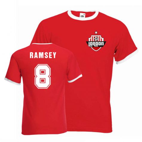 Aaron Ramsey Arsenal Ringer Tee (red)