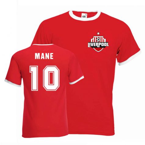 Sadio Mane Liverpool Ringer Tee (red)
