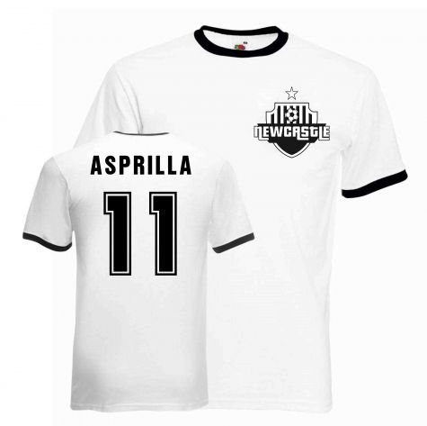 Faustino Asprilla Newcastle Ringer Tee (black)