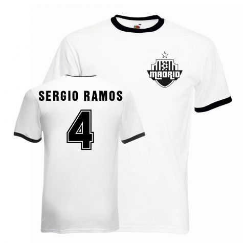 Sergio Ramos Real Madrid Ringer Tee (white-black)