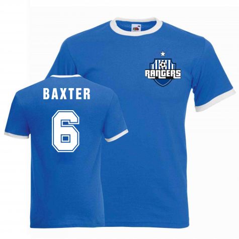 Jim Baxter Rangers Ringer Tee (blue)