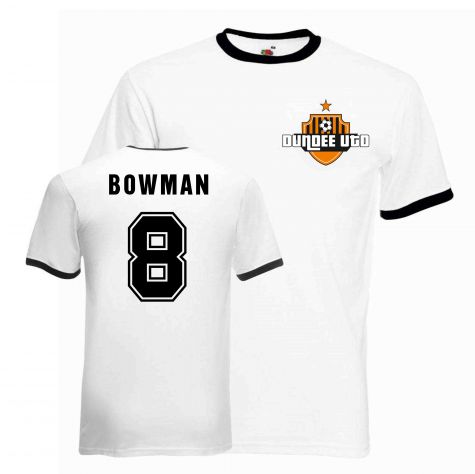 Dave Bowman Dundee United Ringer Tee (white-black)