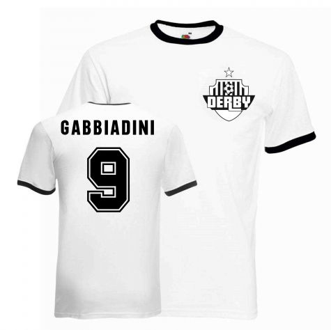 Marco Gabbiadini Derby Ringer Tee (white-black)