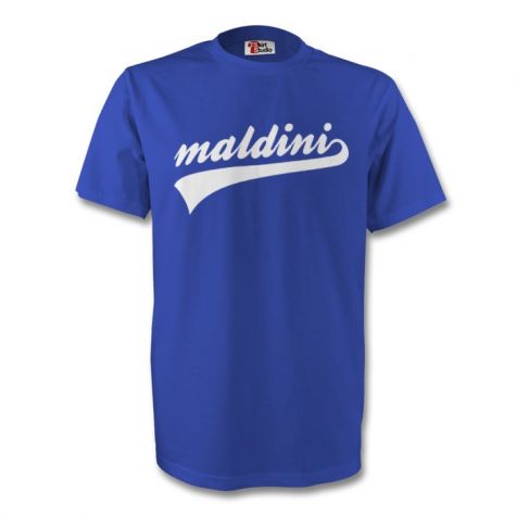 Paolo Maldini Italy Signature Tee (blue)