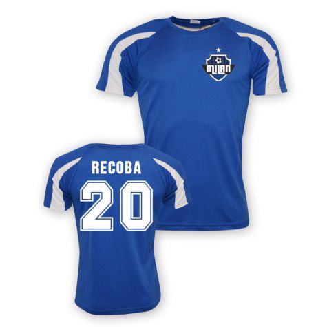 Alvaro Recoba Inter Milan Sports Training Jersey (blue)