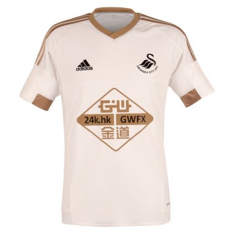 2015-2016 Swansea City Adidas Home Football Shirt (Kids)