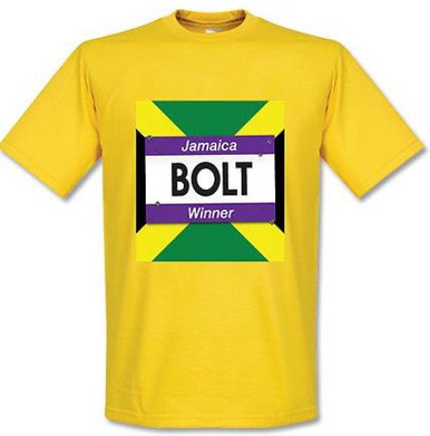 Usain Bolt Winners T-Shirt (Yellow)