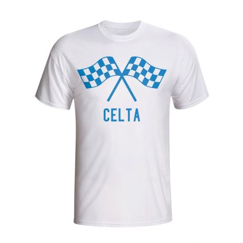 Celta Vigo Waving Flags T-shirt (white) - Kids