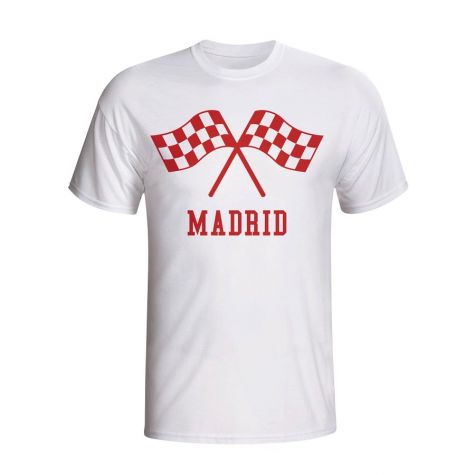 Atletico Madrid Waving Flags T-shirt (white)