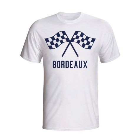 Bordeaux Waving Flags T-shirt (white) - Kids