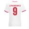 Robert Lewandowski Poland Ringer Tee (white-red)