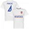 Croatia Perisic 4 Team T-Shirt - White