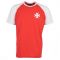 Malta Raglan Sleeve Red/White Retro T-Shirt