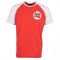 Norway Raglan Sleeve Red/White Retro T-Shirt