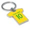 Personalised Brazil Football Shirt Key Ring