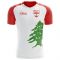 2025-2026 Lebanon Home Concept Football Shirt - Kids (Long Sleeve)