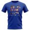 Barcelona Players Illustration T-Shirt (Blue)