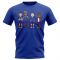 France Players Illustration T-Shirt (Blue)