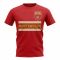 Montenegro Core Football Country T-Shirt (Red)