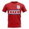 Nepal Core Football Country T-Shirt (Red)