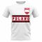 Poland Core Football Country T-Shirt (White)