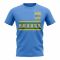 Rwanda Core Football Country T-Shirt (Sky)