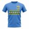 Rwanda Core Football Country T-Shirt (Sky)