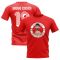 Diego Costa Atletico Madrid Illustration T-Shirt (Red)