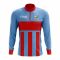 Djbouti Concept Football Half Zip Midlayer Top (Blue-Red)