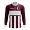 Qatar Concept Football Half Zip Midlayer Top (Burgundy-White)