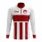 Indonesia Concept Football Half Zip Midlayer Top (White-Red)