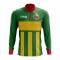 Benin Concept Football Half Zip Midlayer Top (Green-Yellow)