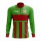 Burundi Concept Football Half Zip Midlayer Top (Green-Red)