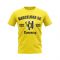 Barcelona Sporting Club Established Football T-Shirt (Yellow)