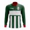 Mexico Concept Football Half Zip Midlayer Top (Green-White)