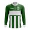 Norfolk Islands Concept Football Half Zip Midlayer Top (Green-White)