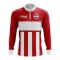 Croatia Concept Football Half Zip Midlayer Top (Red-White)