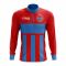 Karelia Concept Football Half Zip Midlayer Top (Red-Blue)