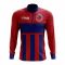 Liechtenstein Concept Football Half Zip Midlayer Top (Red-Blue)