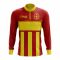 Macedonia Concept Football Half Zip Midlayer Top (Red-Yellow)