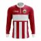 Wales Concept Football Half Zip Midlayer Top (Red-White)