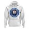 Anguilla Football Badge Hoodie (White)