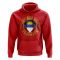 Antigua and Barbuda Football Badge Hoodie (Red)