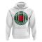 Bangladesh Football Badge Hoodie (White)