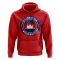 Cambodia Football Badge Hoodie (Red)