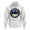 Estonia Football Badge Hoodie (White)
